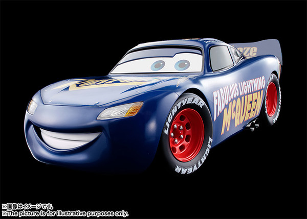 Lightning McQueen (Fabulous), Cars 3, Bandai, Pre-Painted, 1/18, 4549660177661